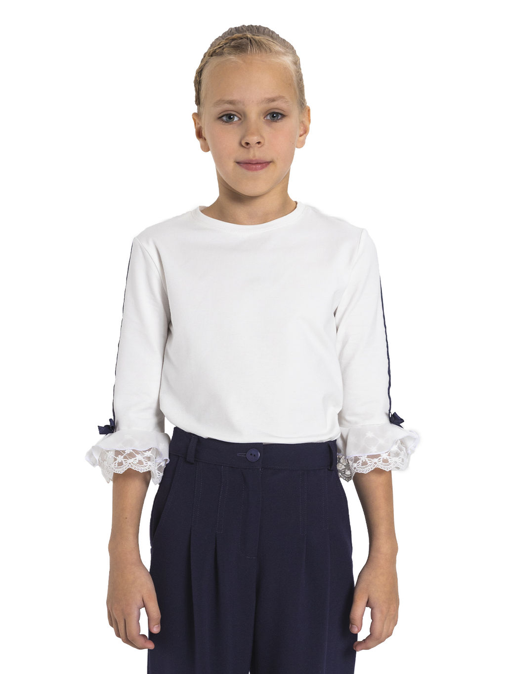 Школьный джемпер для девочки О76560 - Карамелли фото 4