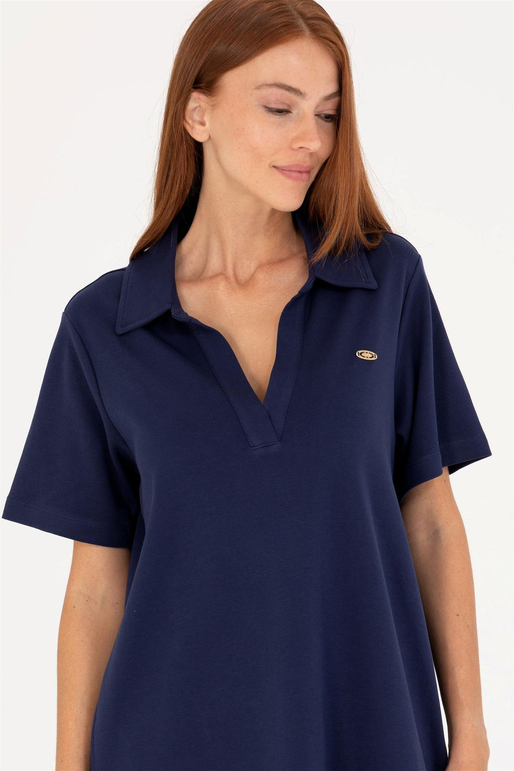 Женское темно-синее трикотажное платье Неожиданная скидка в корзине - U.s. polo assn фото 4