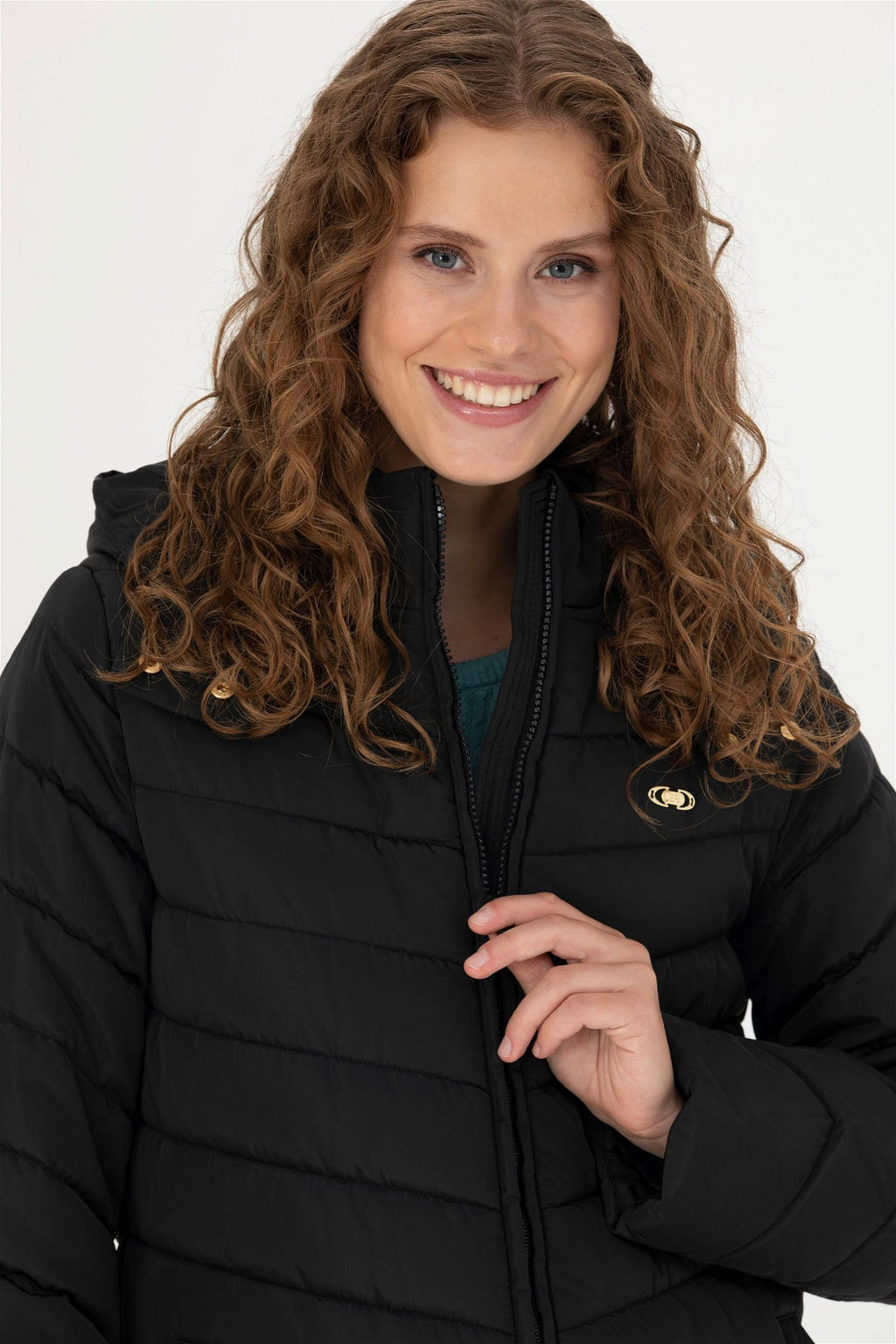 U. S. Polo Assn Женское черное пальто - U.s. polo assn фото 2