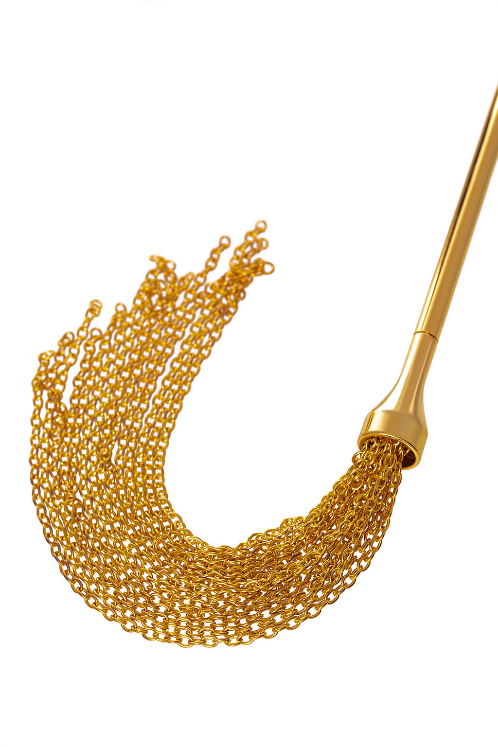 Флоггер-щекоталка TOYFA Theatre, металл, золотой, 44 см  фото 11