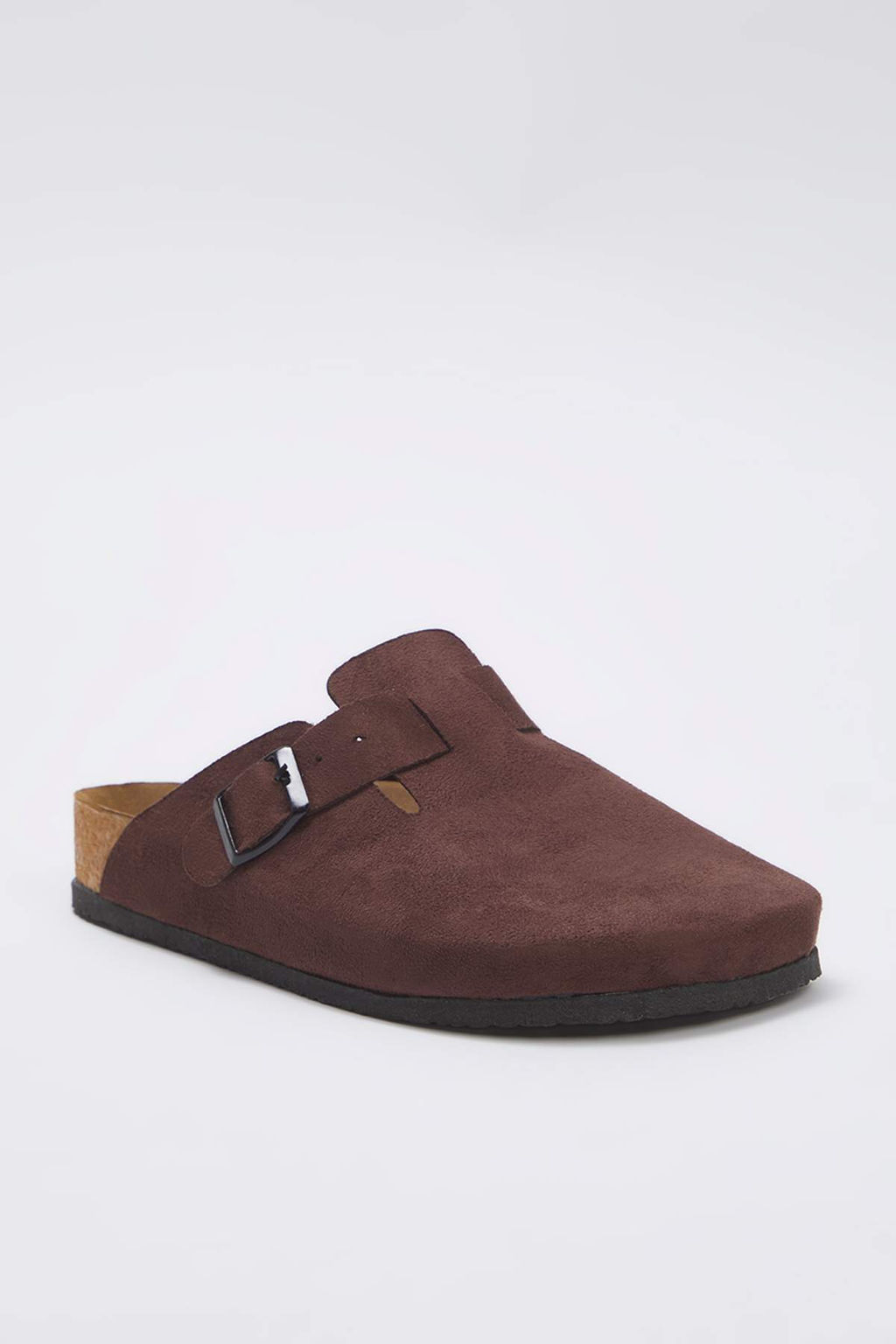 Kahverengi Suet Onu Kapal? Duz Kad?n Sabo Terlik TAKSS25TE00001