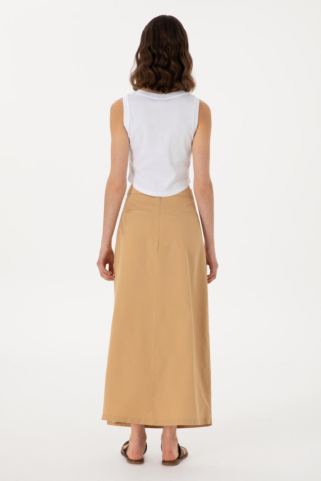 Kad_n Camel Dokuma Etek Sepette S_rpriz _ndirim - U.s. polo assn фото 5