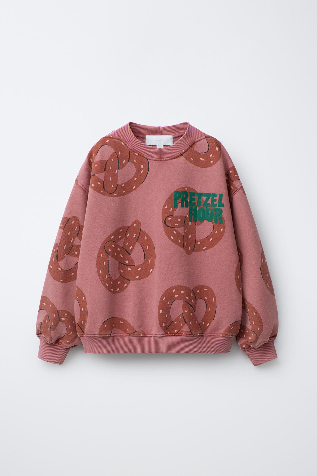 PRINTED PRETZEL SWEATSHIRT - Zara фото 6