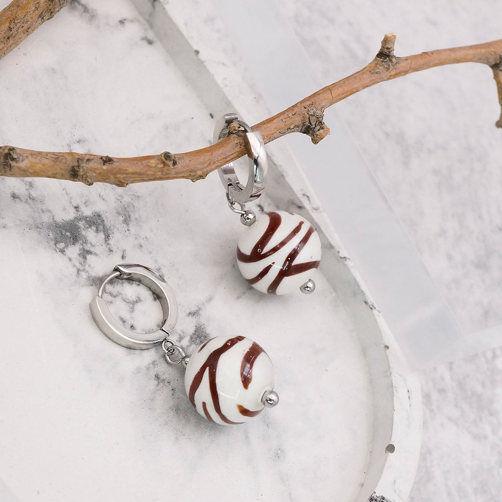 Серьги из муранского стекла MADAGASCAR LS3528 - Vloes фото 2