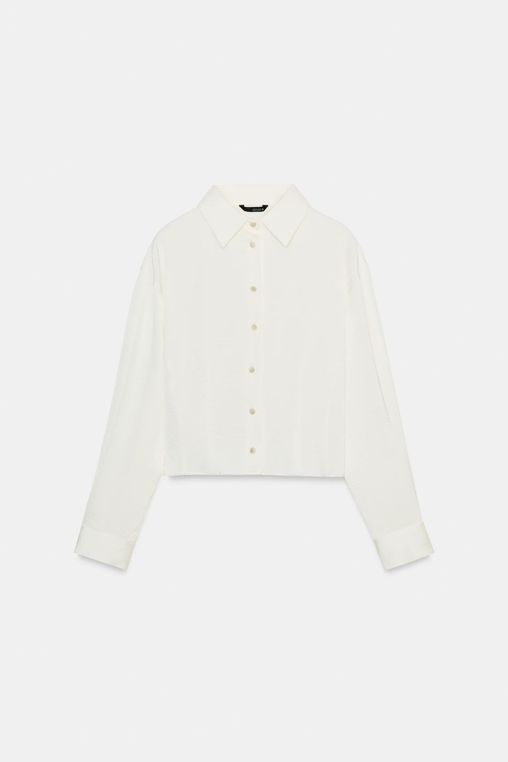 FITTED WAIST SATIN SHIRT - Zara фото 8