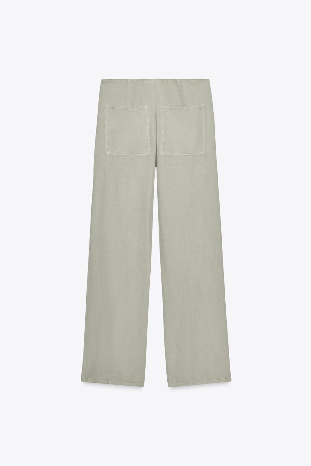 STRAIGHT PYJAMA TROUSERS - Zara фото 5