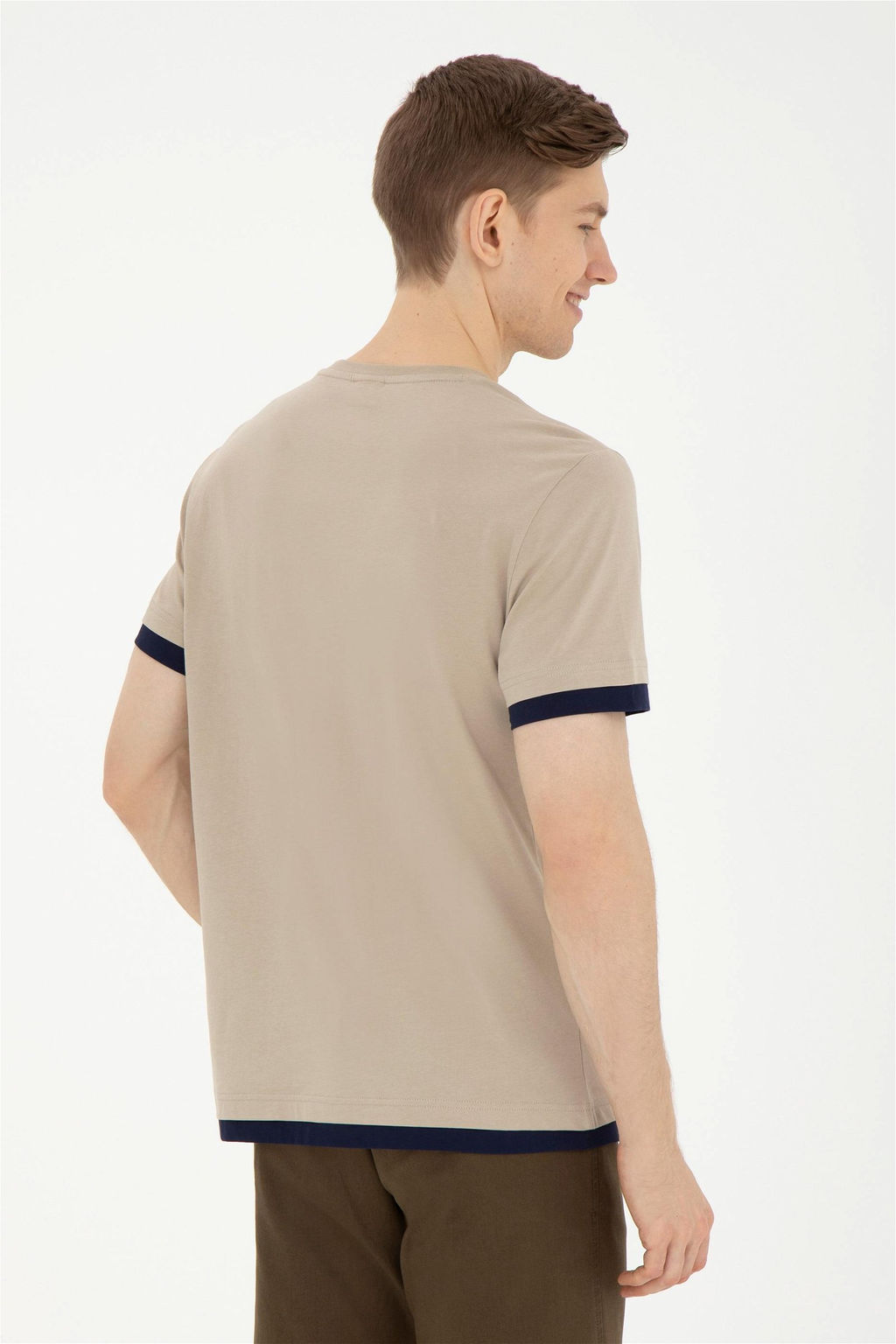 Мужская футболка светло-хаки - U.s. polo assn фото 5