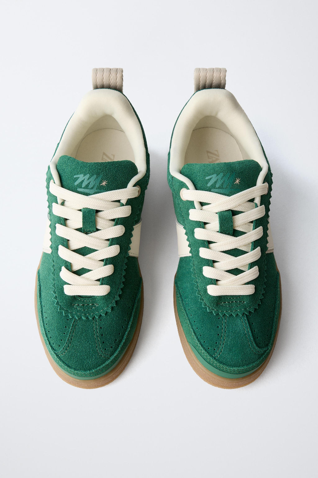 LEATHER DETAIL PLIMSOLLS - Zara фото 5
