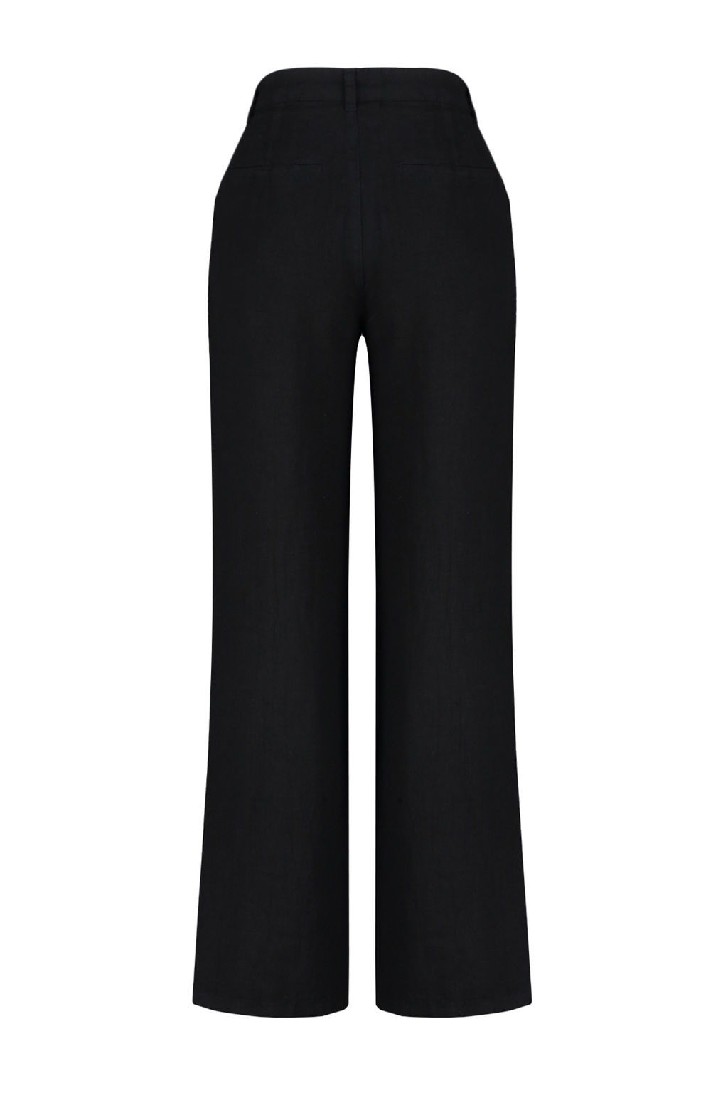 Siyah %100 Keten Pileli Yuksek Bel Wide Leg Pantolon TWOSS26PL00050 - Trendyolmilla фото 8