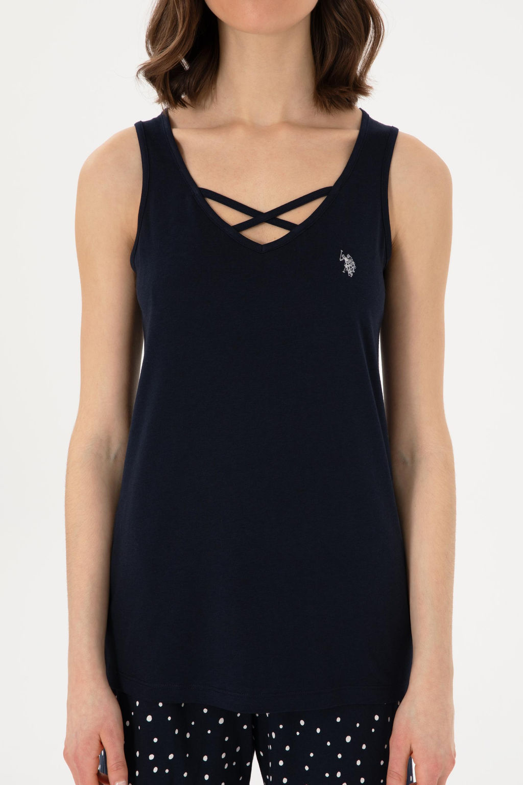 Kad_n Lacivert Pijama Tak_m_ Sepette S_rpriz _ndirim - U.s. polo assn фото 6