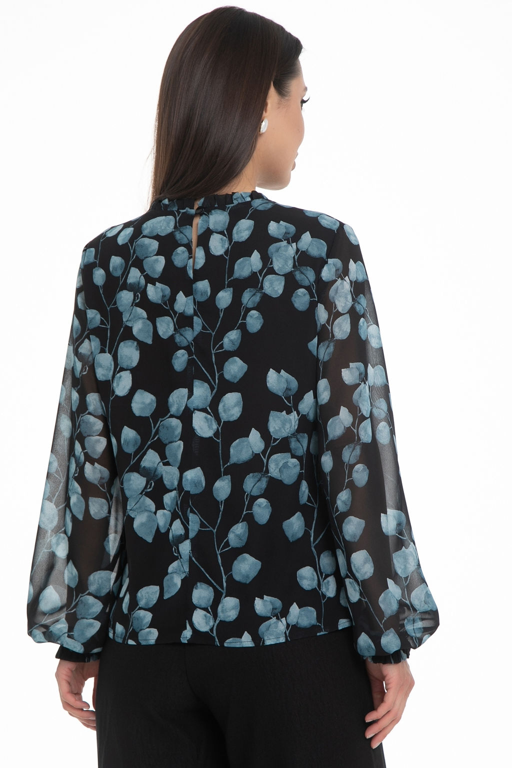 Блуза Волшебный шифон (люблю чёрный)