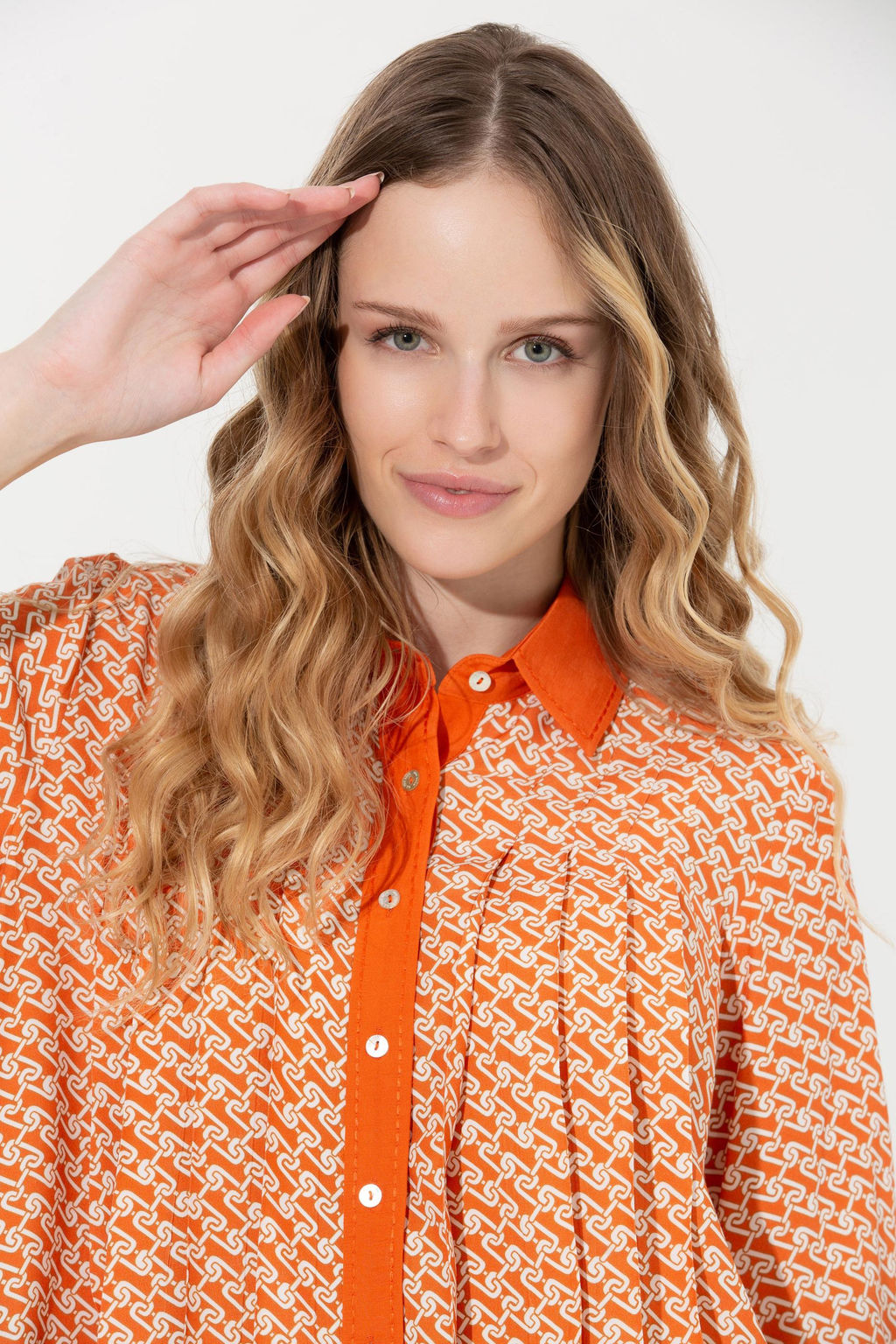 U. S. Polo Assn Женская рубашка с длинным рукавом с плиткой - U.s. polo assn фото 2