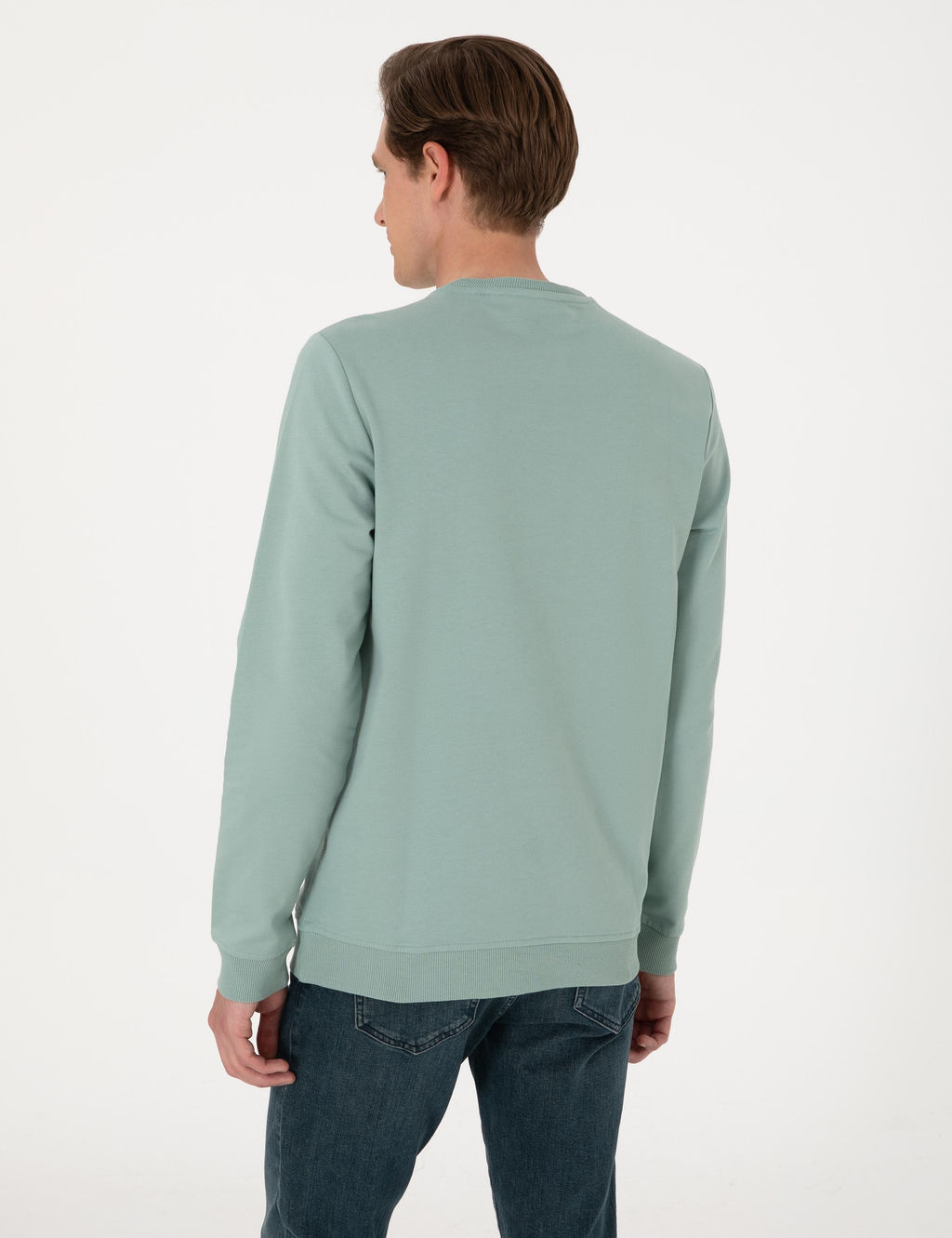 _a_la 2 _plik Regular Fit Bisiklet Yaka Basic Sweatshirt - Pierre cardin фото 5