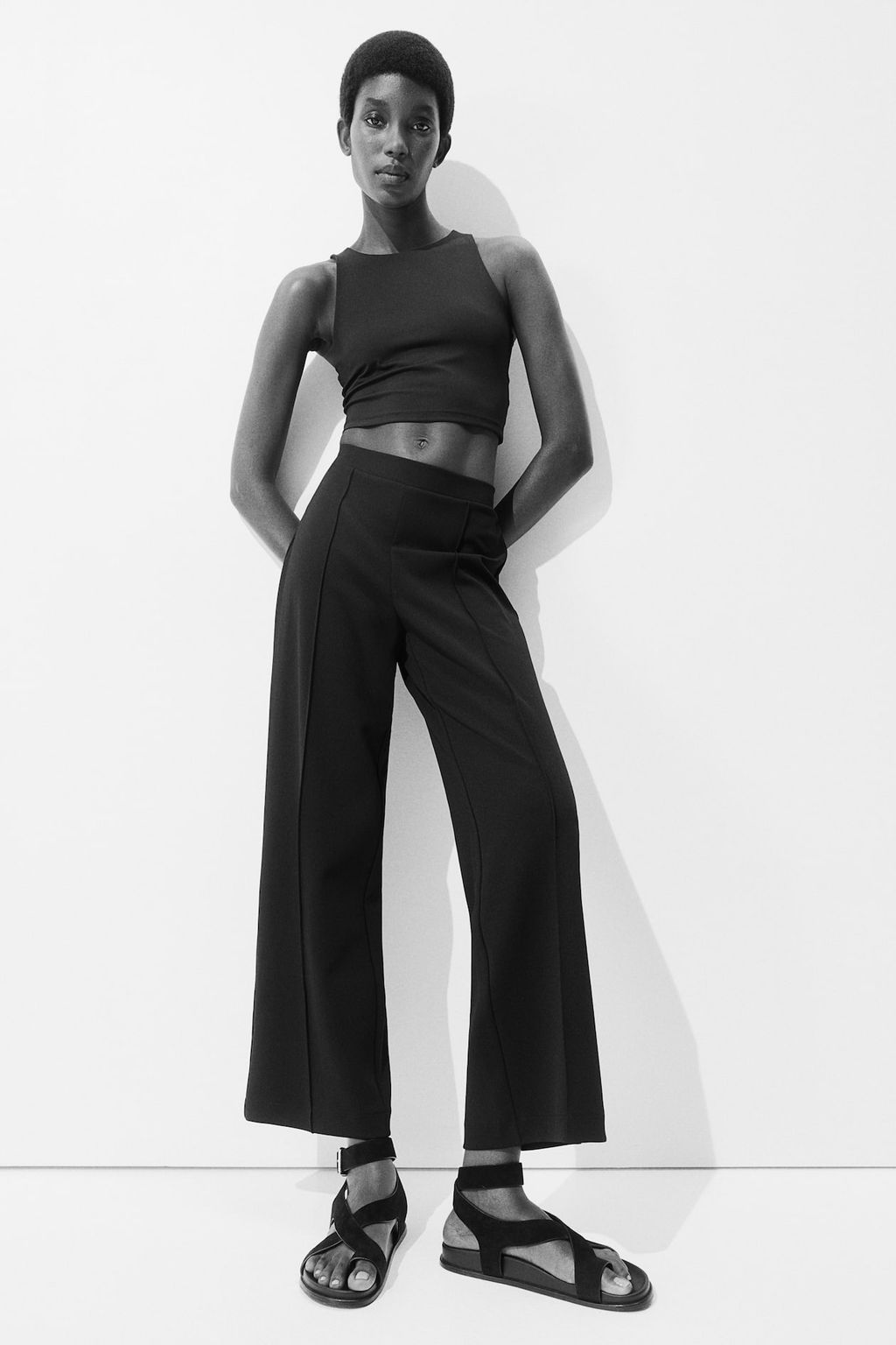 Pantalon de punto con raya - H&m фото 2