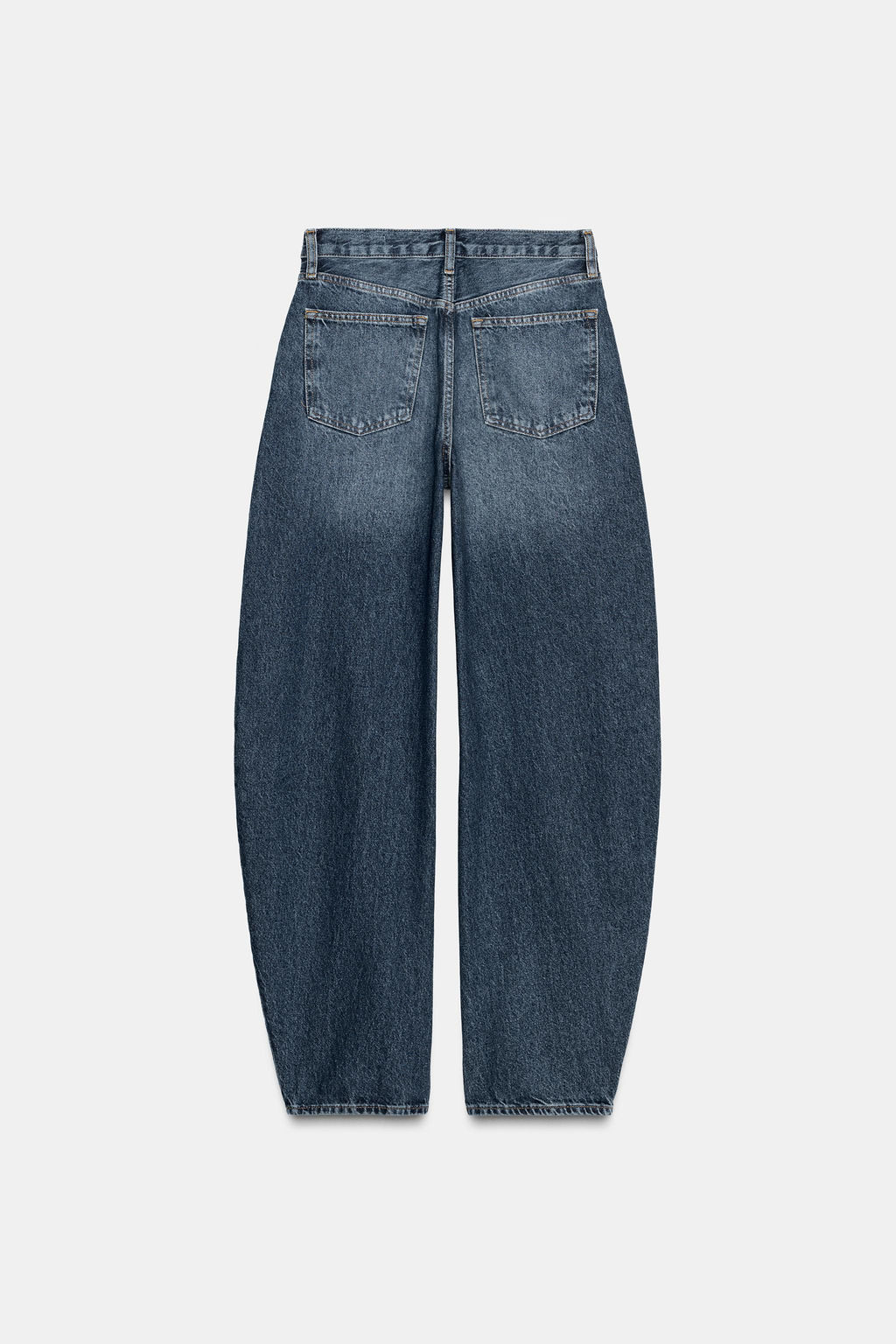 ZW COLLECTION BALLOON HIGH-WAIST JEANS - Zara фото 6