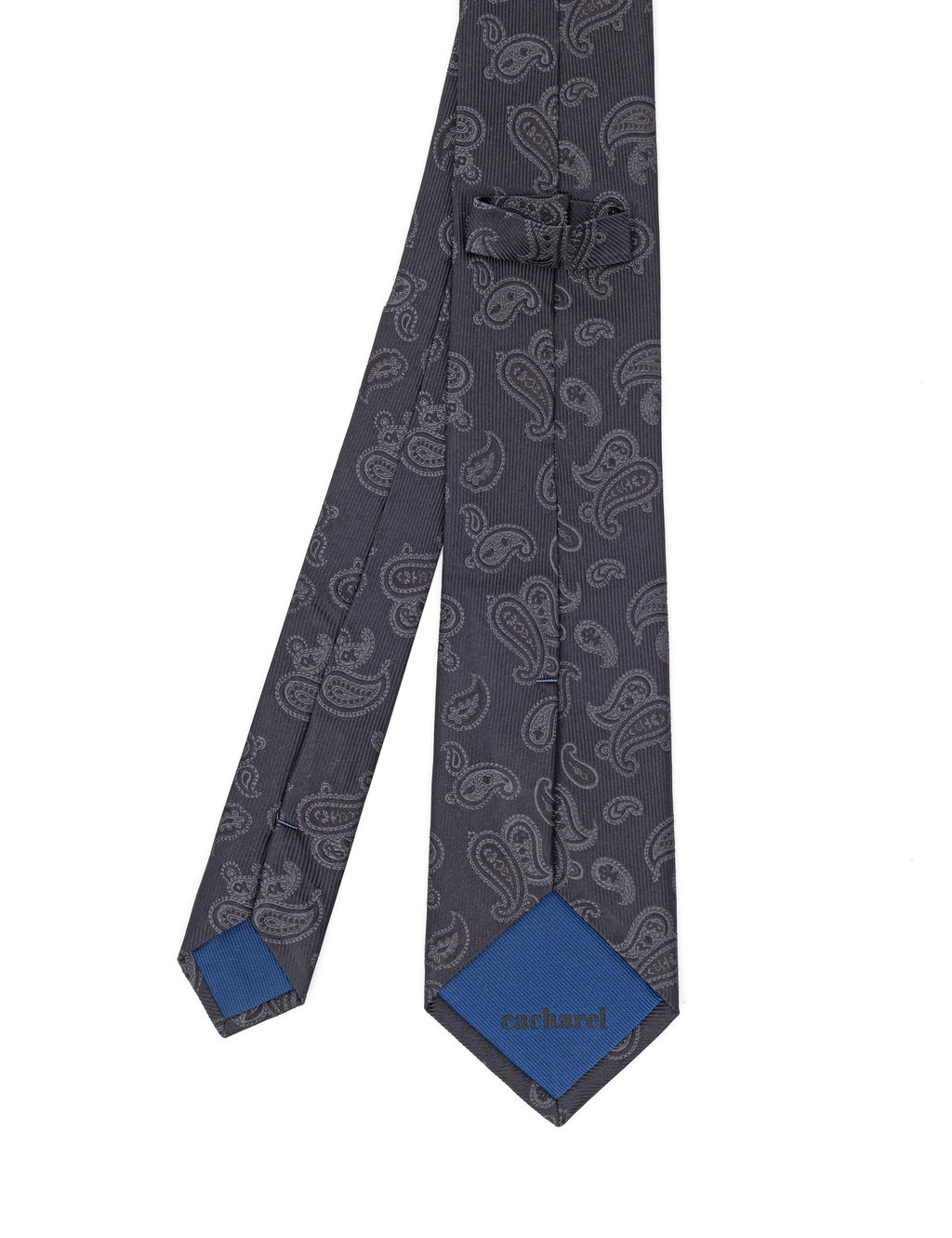 Черный шелковый галстук - Cacharel фото 5