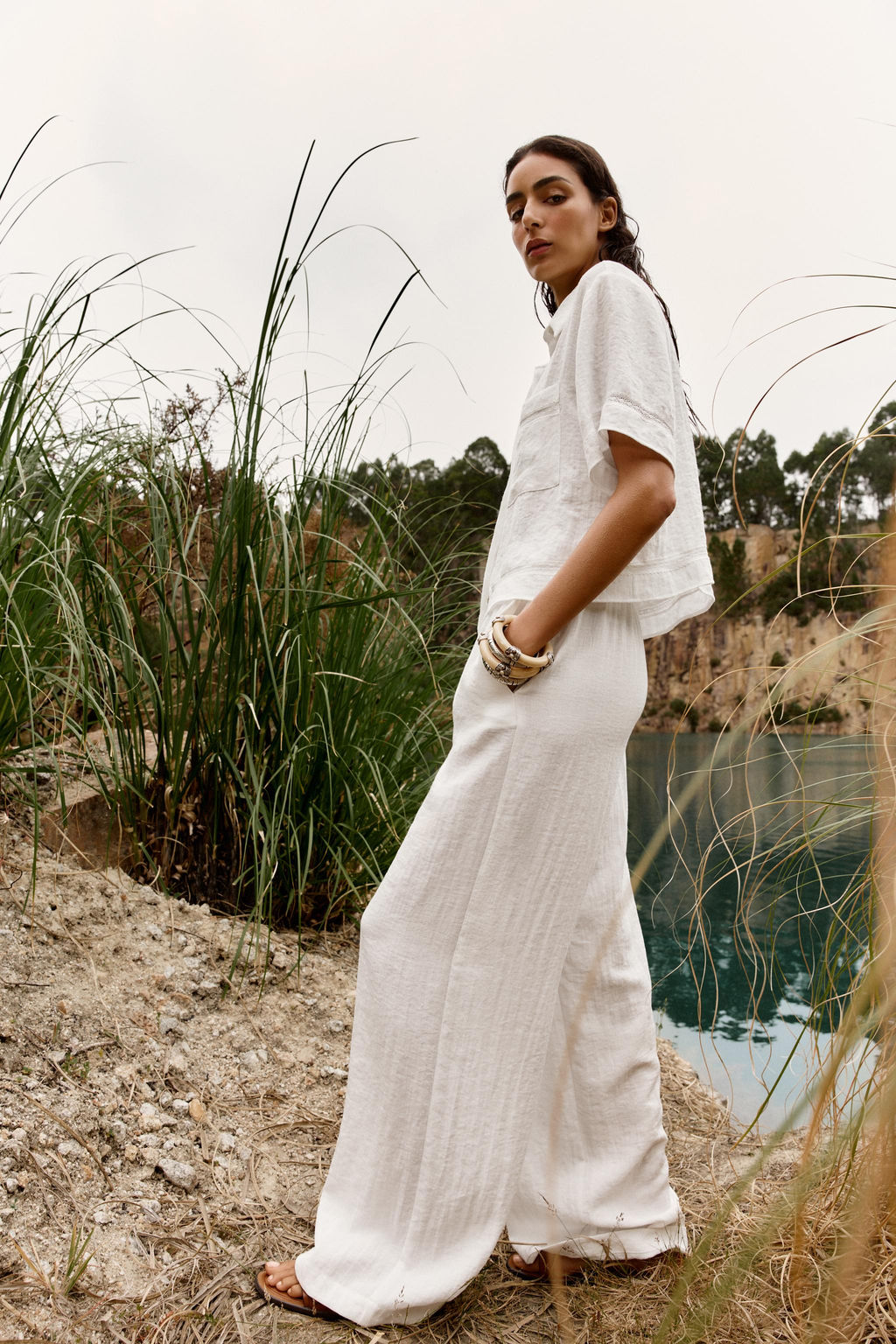 HEMSTITCH SHORT SHIRT - Zara фото 13