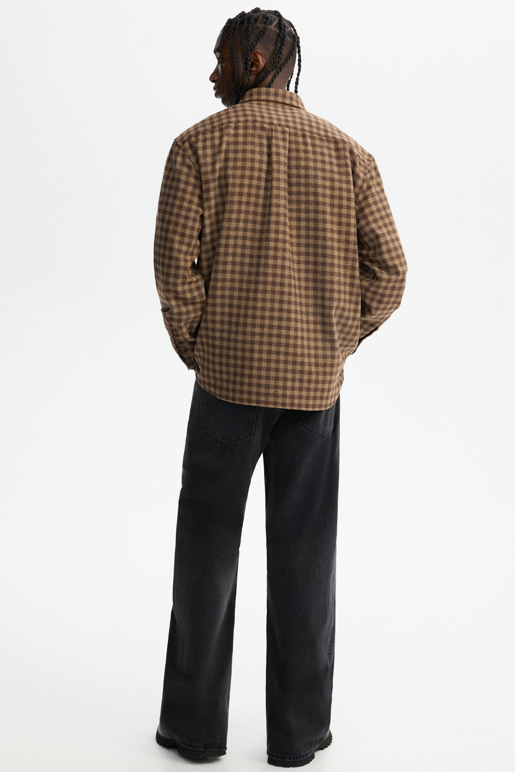 Camisa en mezcla de lana Relaxed Fit - H&m фото 7