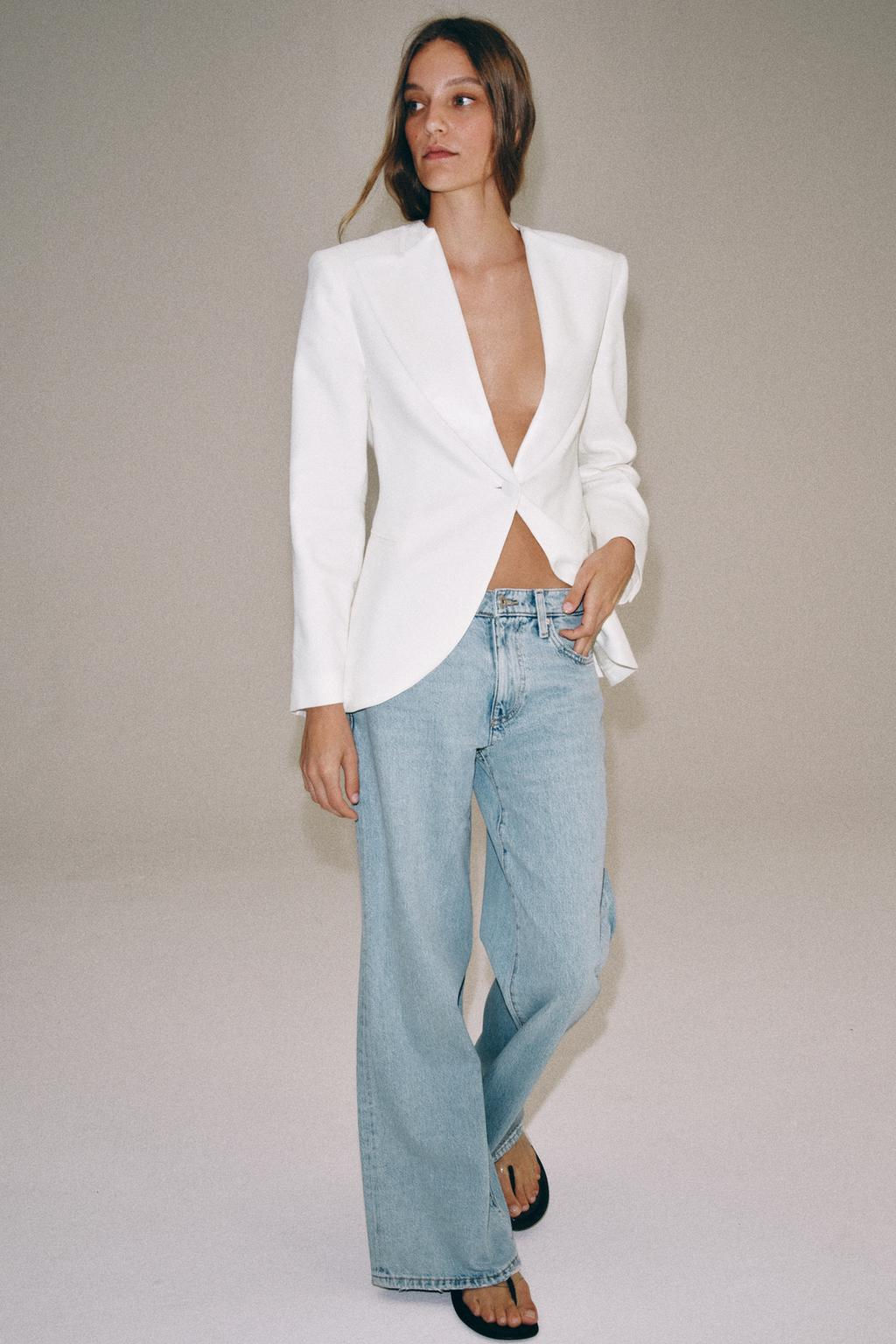 ZW COLLECTION LOW-RISE WIDE-LEG JEANS - Zara фото 16