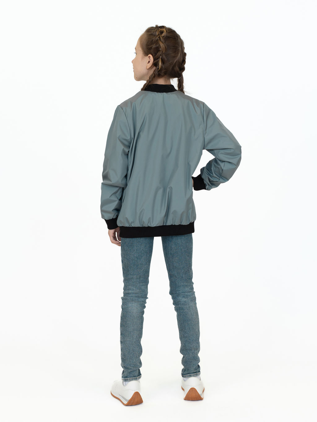 Ветровка детская светлосерая