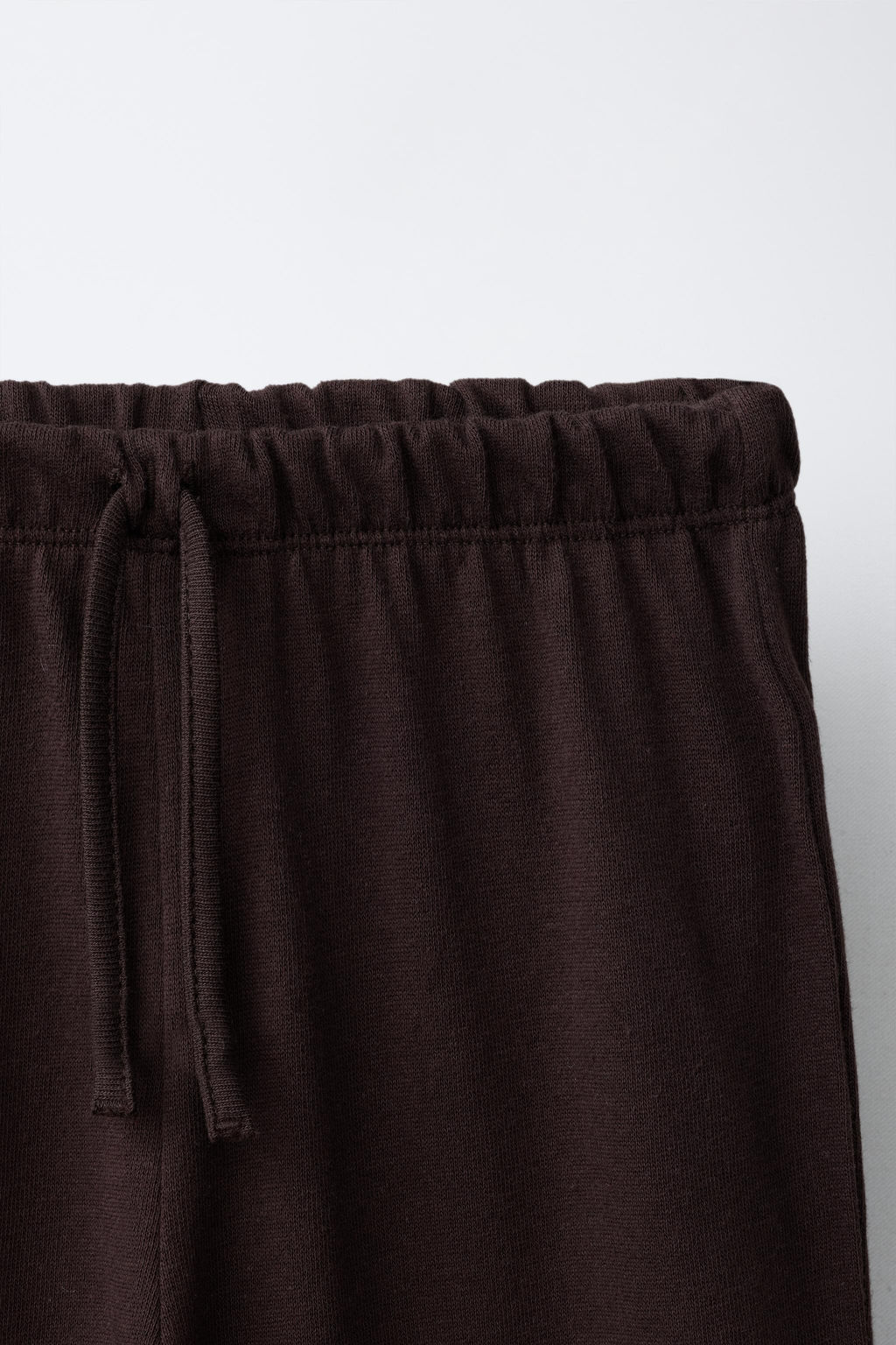 CONJUNTO CAMISETA Y PANTAL?N WIDE LEG LISOS / Marr?n - Zara фото 8