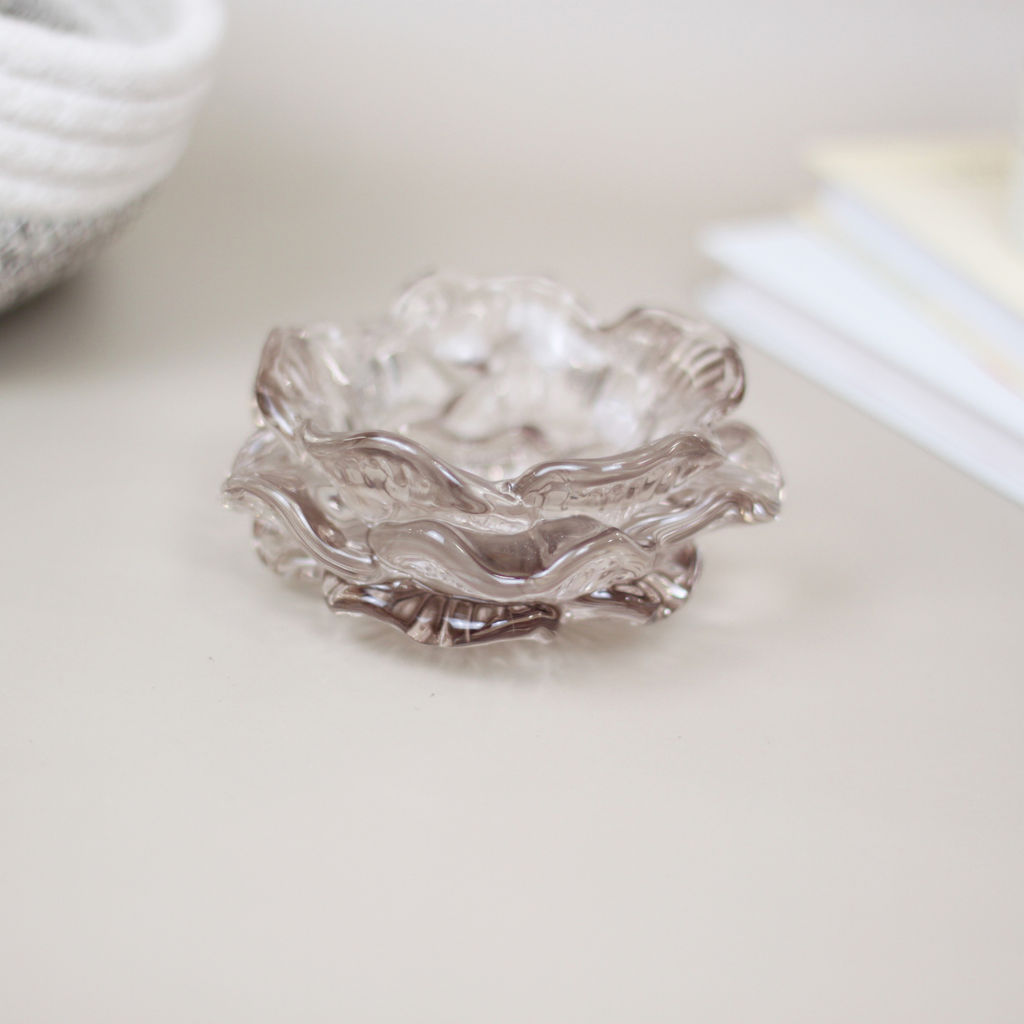 Цена за 4 шт. Подсвечник "Роза" 10*4,5 см, Шампань