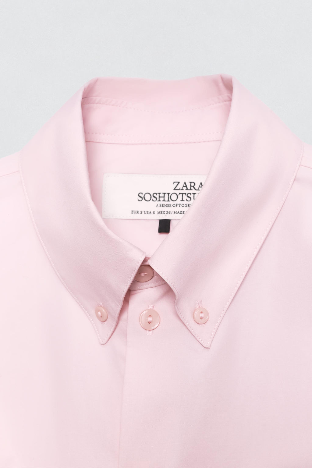 POPLIN SHIRT SOSHIOTSUKI X ZARA  фото 7