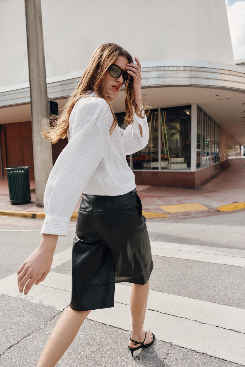 STRIPED OVERSIZE SHIRT - Zara фото 5