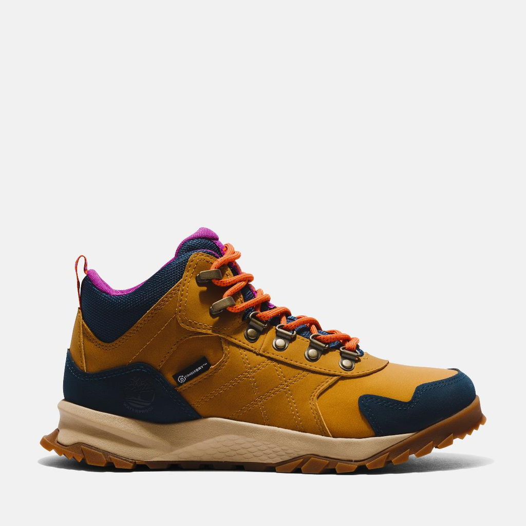 Кроссовки Timberland Lincoln Peak Mid Fabric/Leather WP желтые  фото 3