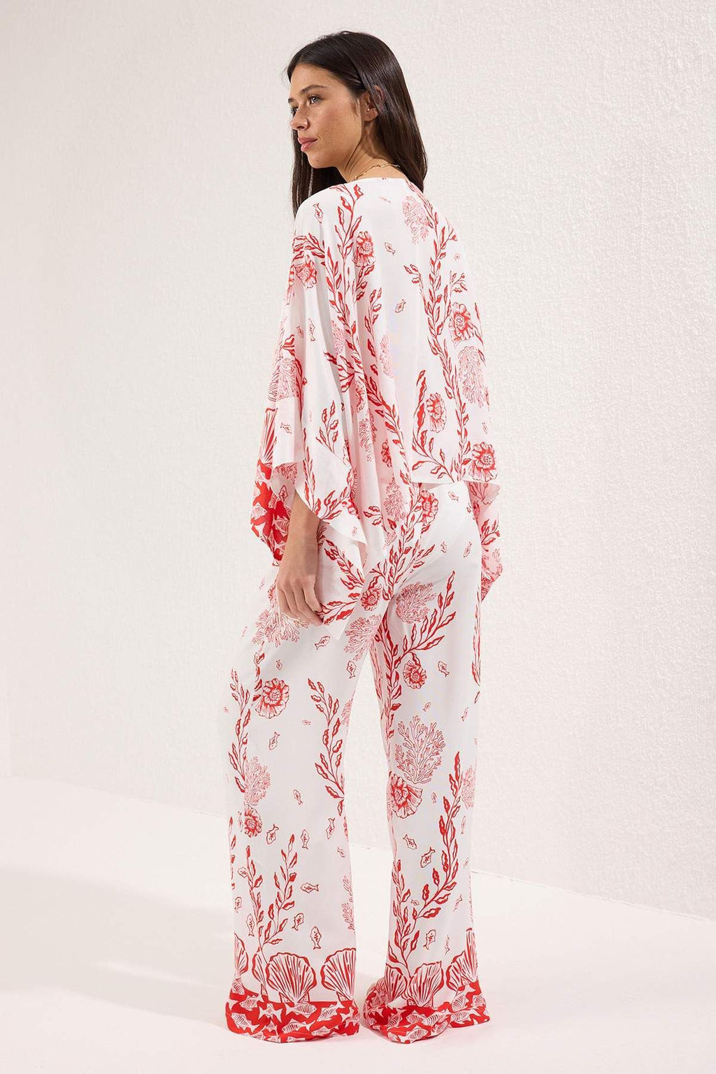 Etnik Desenli Dokuma Plaj Bluz-Pantolon Tak?m TBESS25AU00003 - Trendyolmilla фото 12