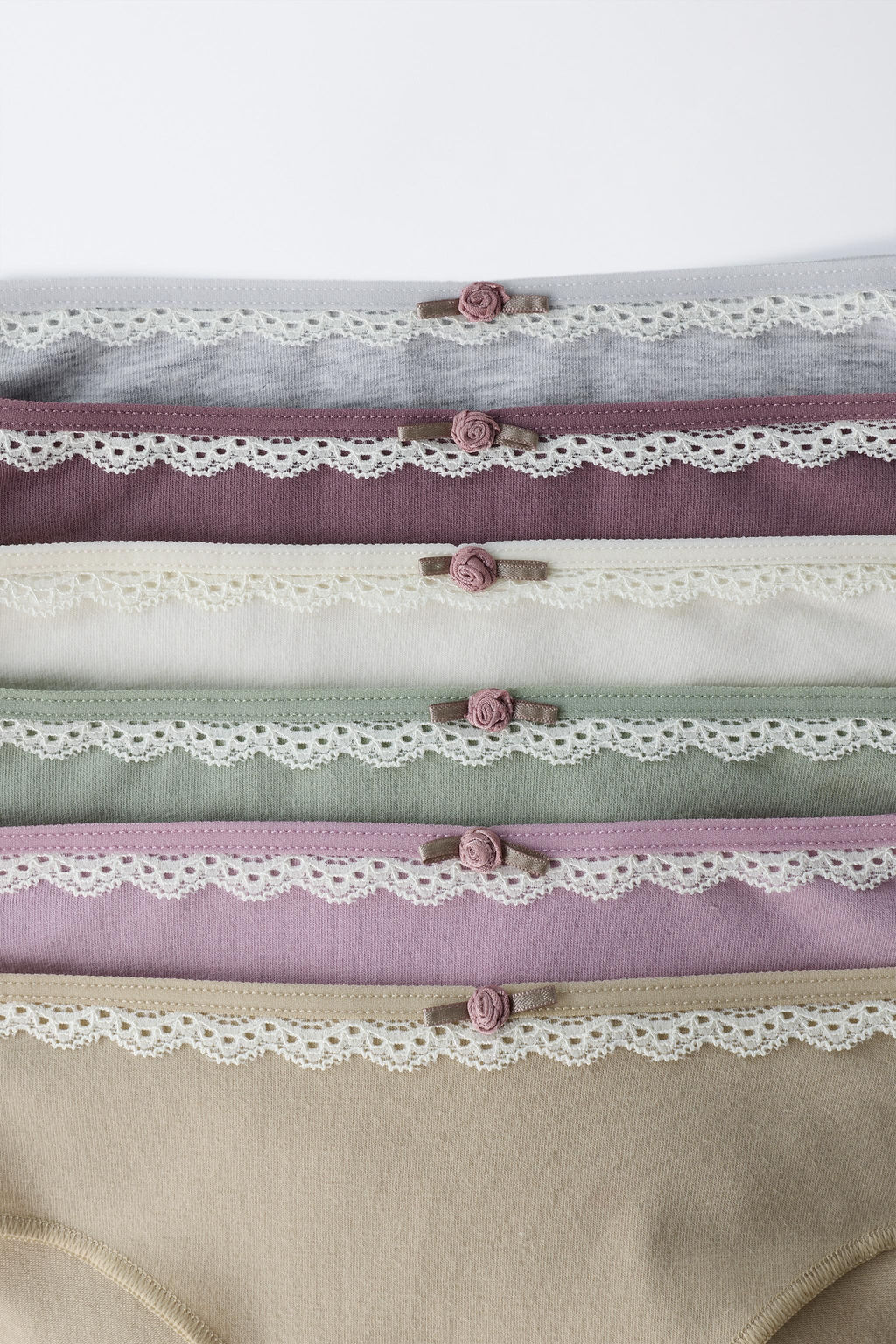 AGE 6-14 / SIX-PACK OF LACE BRIEFS - Zara фото 2