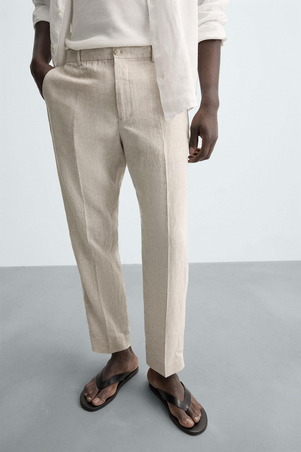 100% LINEN TROUSERS - Zara фото 6