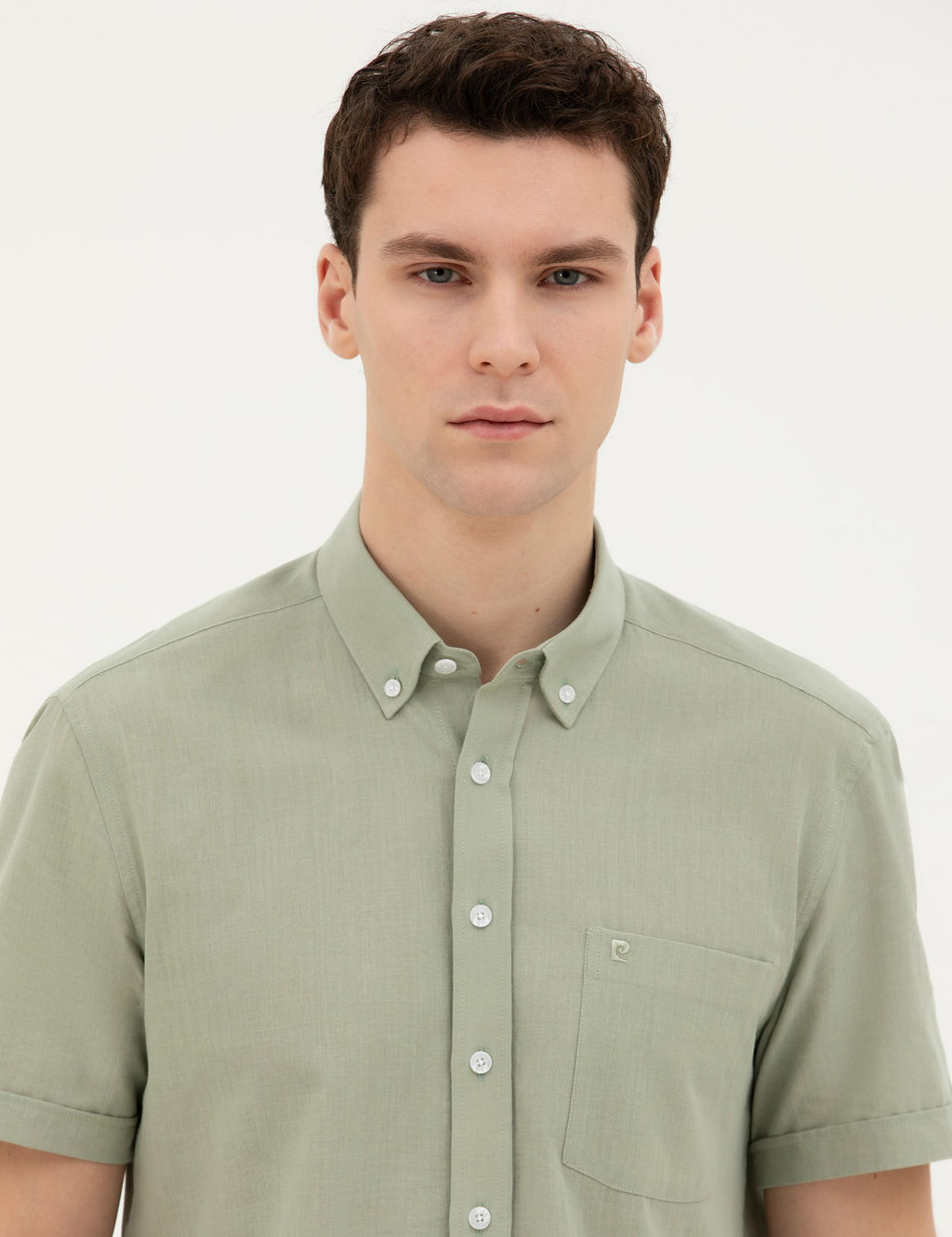 Ye_il Regular Fit K_sa Kollu G_mlek