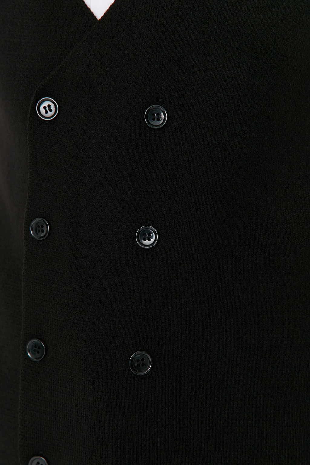 Trendyolmilla Man Siyah Slim Fit Kruvaze Dugmeli Yelek TMNAW21YE0014  фото 4