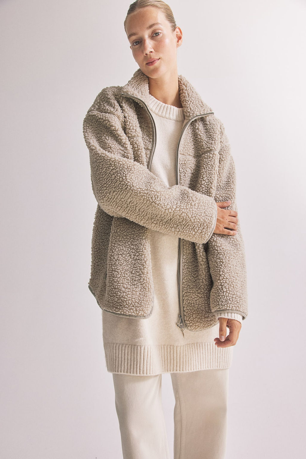 MAMA Chaqueta de borreguito Before & After - H&m фото 3
