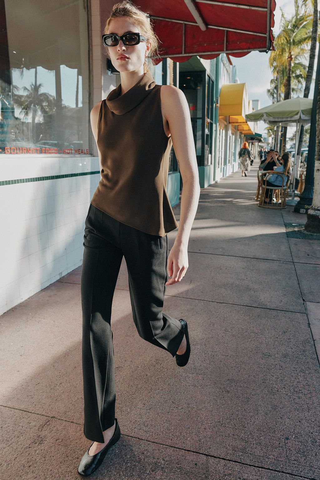ASYMMETRIC HEM TOP - Zara фото 8