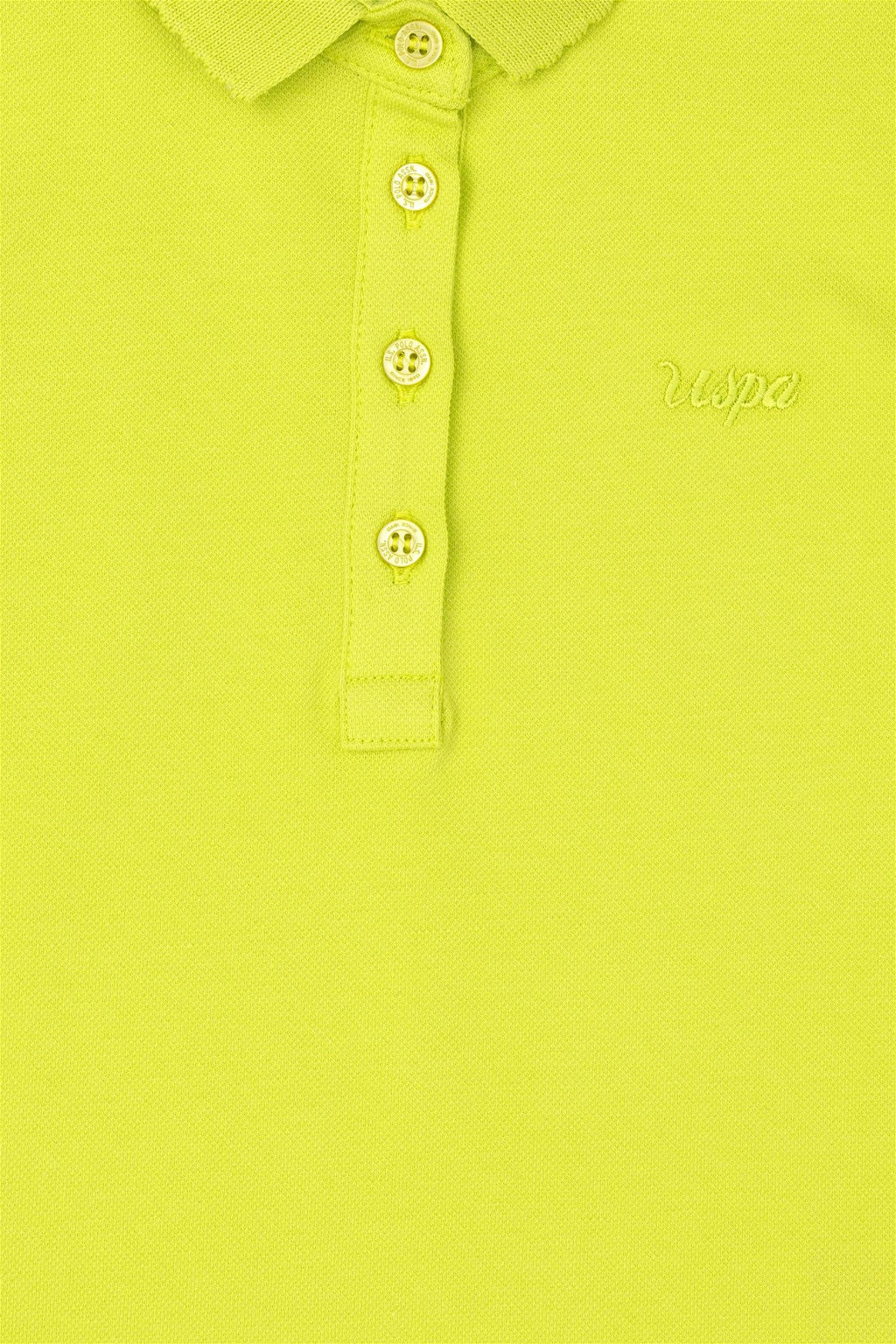 Базовая футболка фисташкового цвета для девочек - U.s. polo assn фото 4