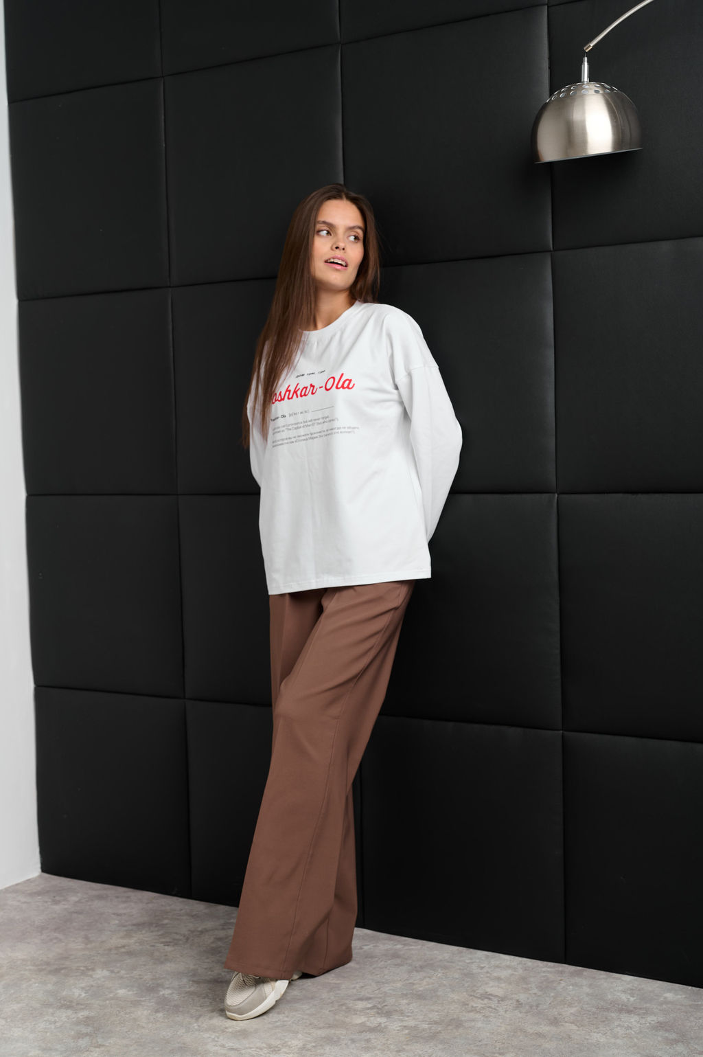 Лонгслив женский белый "Дом там где..."