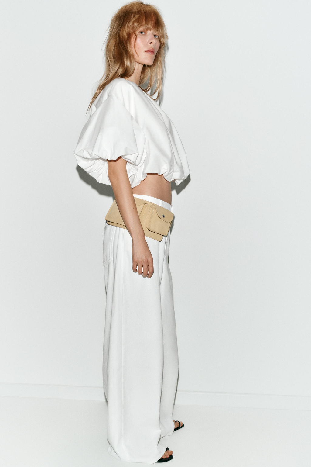 POPLIN BALLOON SLEEVE TOP - Zara фото 15