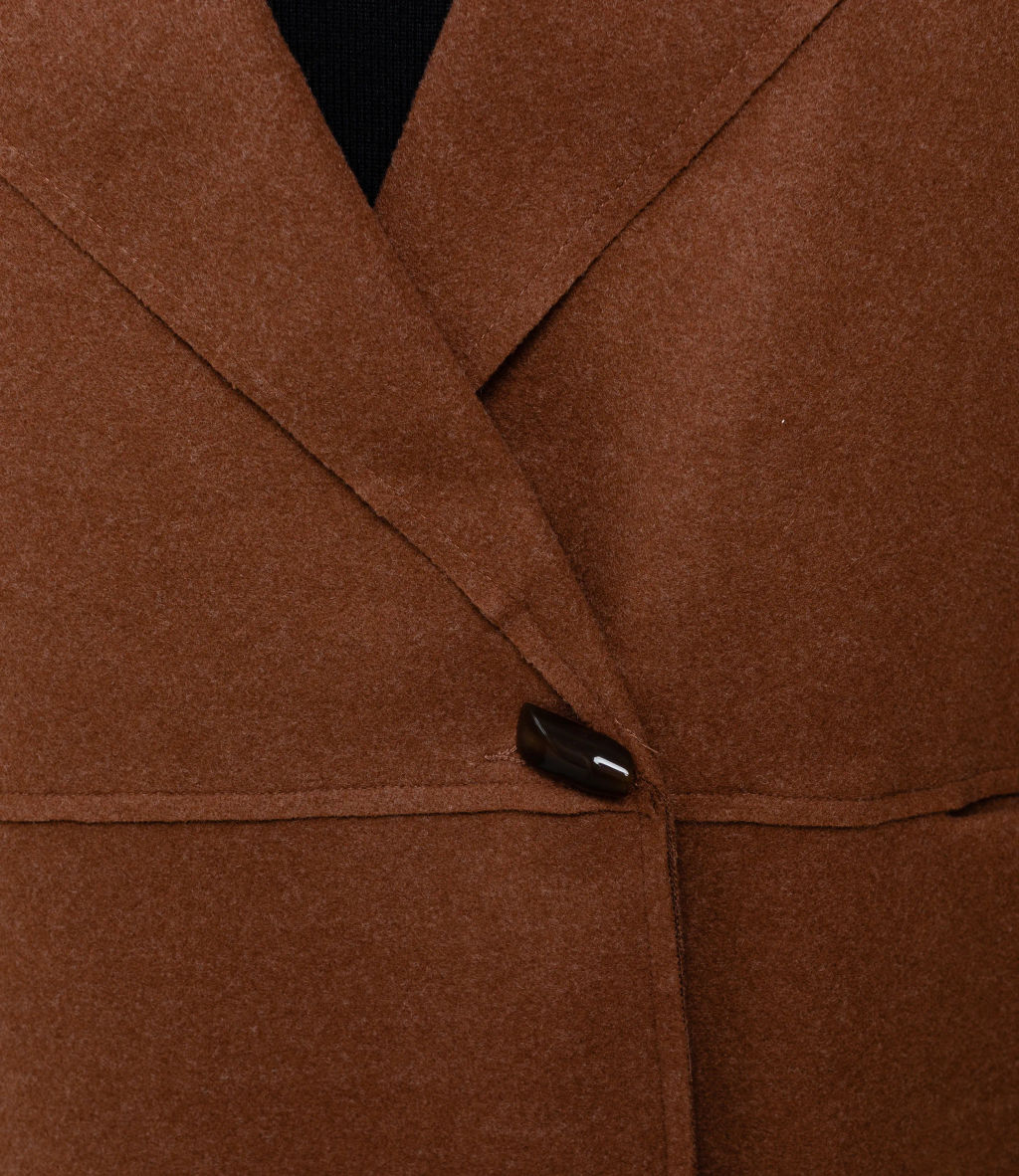 Полупальто #КТ2391 (1), коричневый