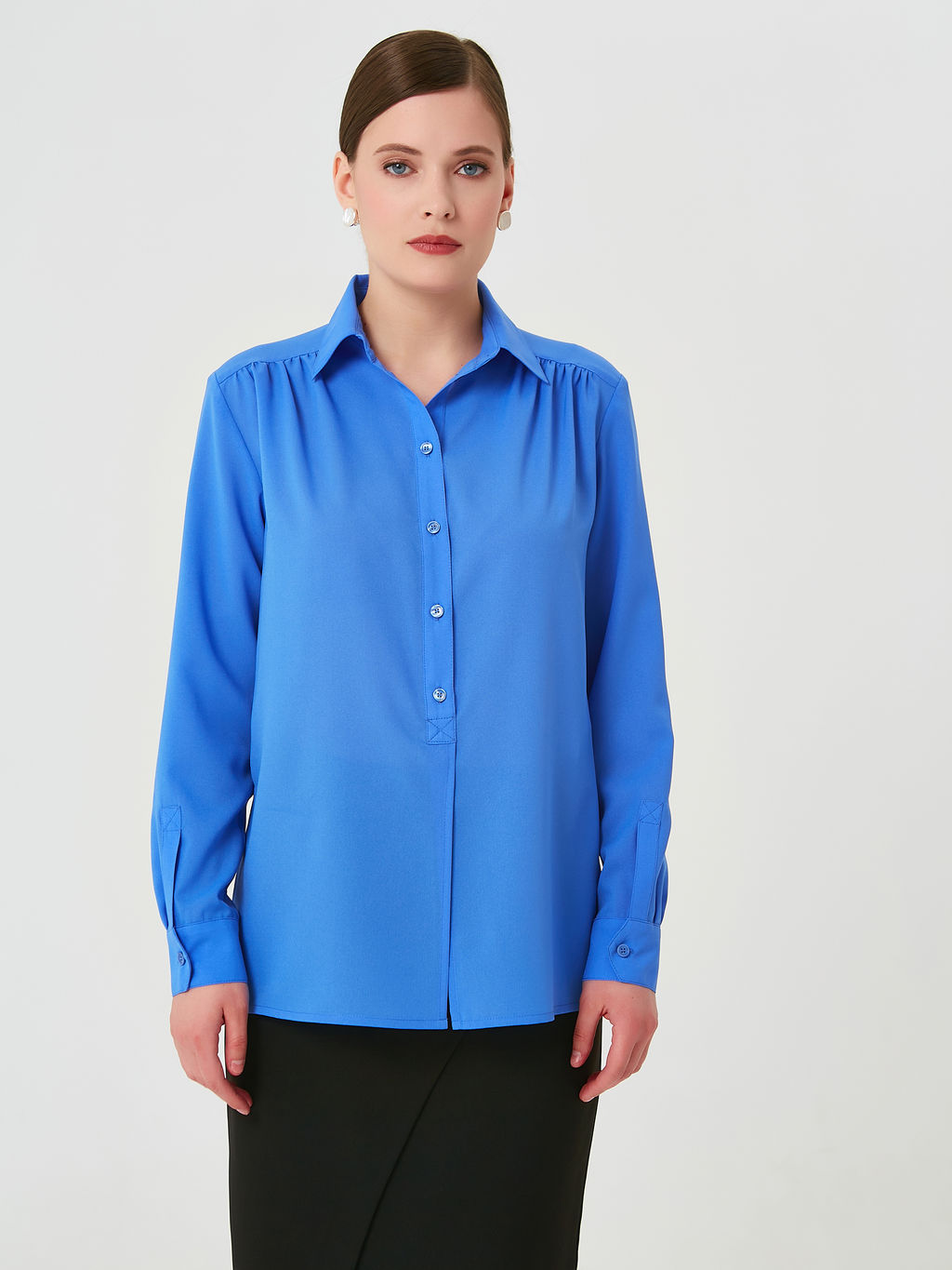 Блуза из креп-шифона - Priz фото 16