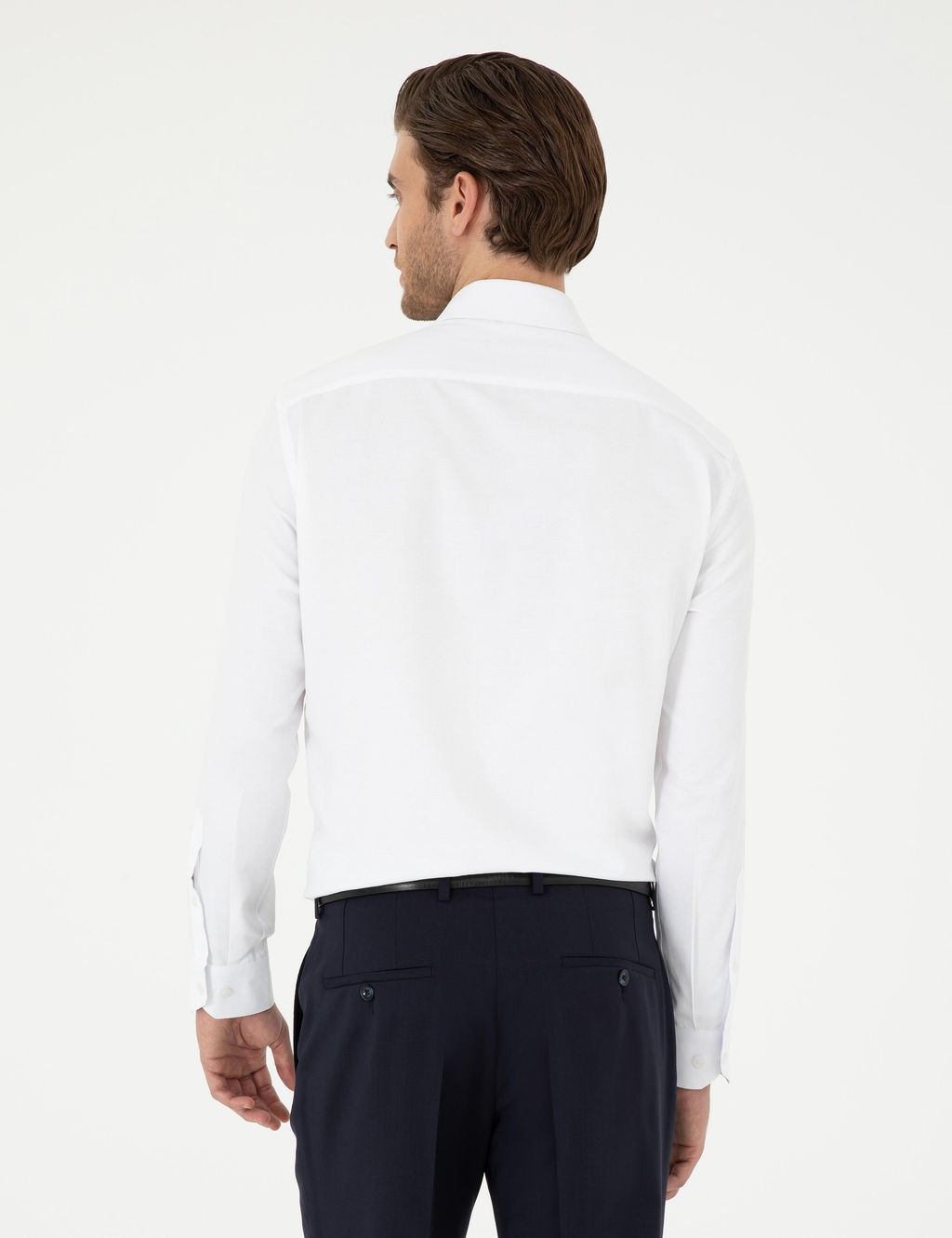 Beyaz Slim Fit Arm_rl_ Uzun Kollu G_mlek - Pierre cardin фото 5