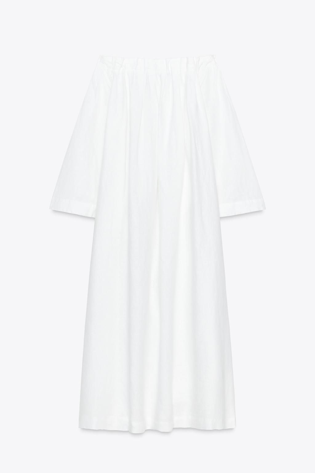 100% LINEN DRESS ZW COLLECTION - Zara фото 6