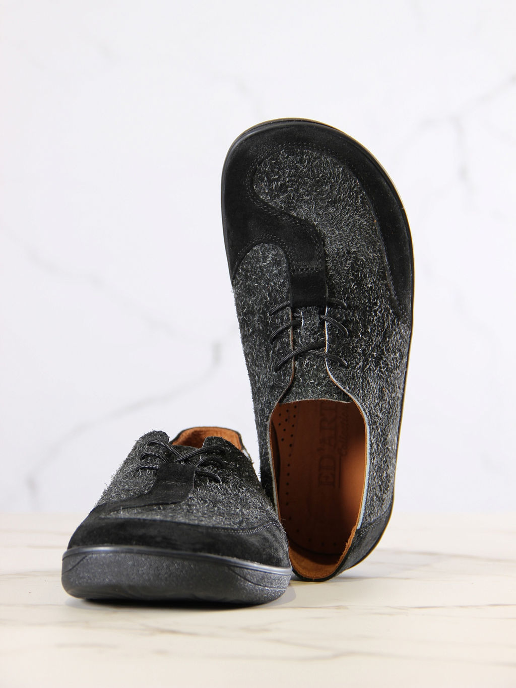 Босоногие туфли 188.natabl.Черный джангл+черная замша