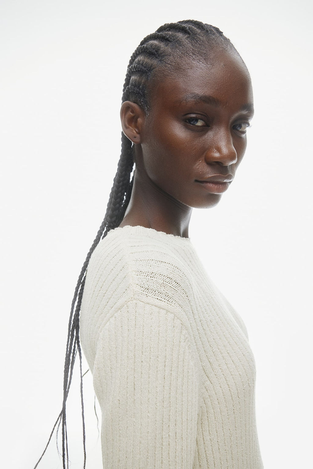 Vestido largo en punto de canale - H&m фото 3