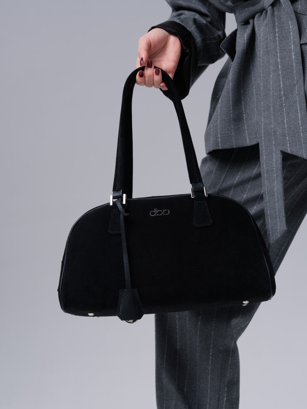 Замшевая сумка Charlotte DBR 31358 черный фото 6