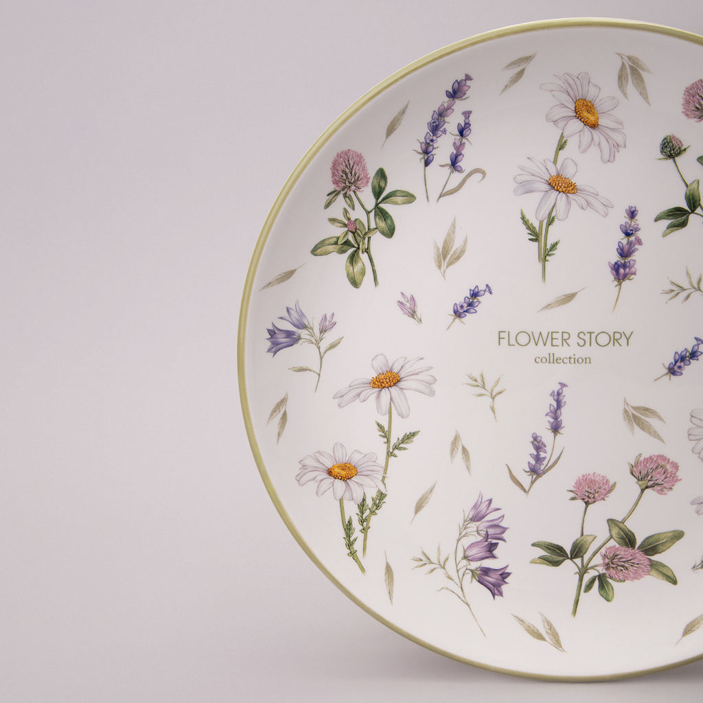 ТАРЕЛКА ОБЕДЕННАЯ AGNESS FLOWER STORY 26*3 СМ  фото 3