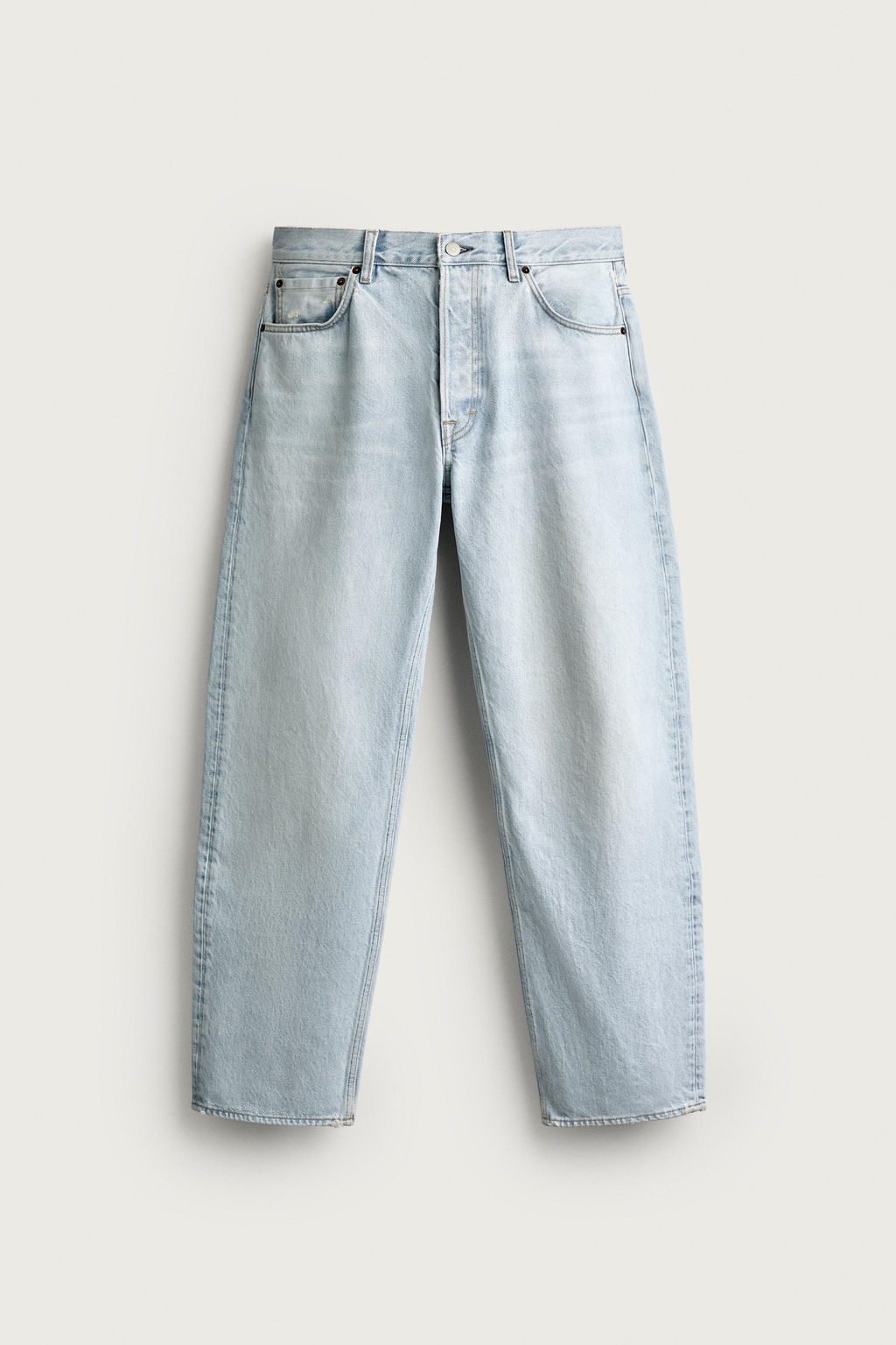 JEANS STRAIGHT ANKLE FIT / Azul claro - Zara фото 6