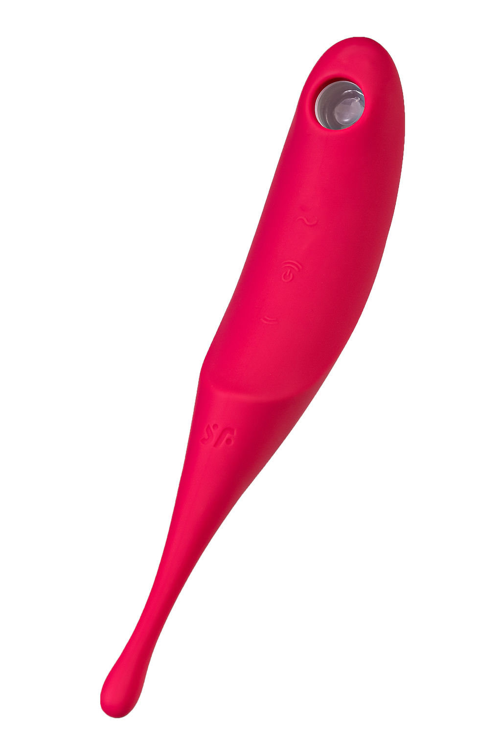Вакуум-волновой бесконтактный стимулятор клитора Satisfyer Twirling Pro, силикон, красный