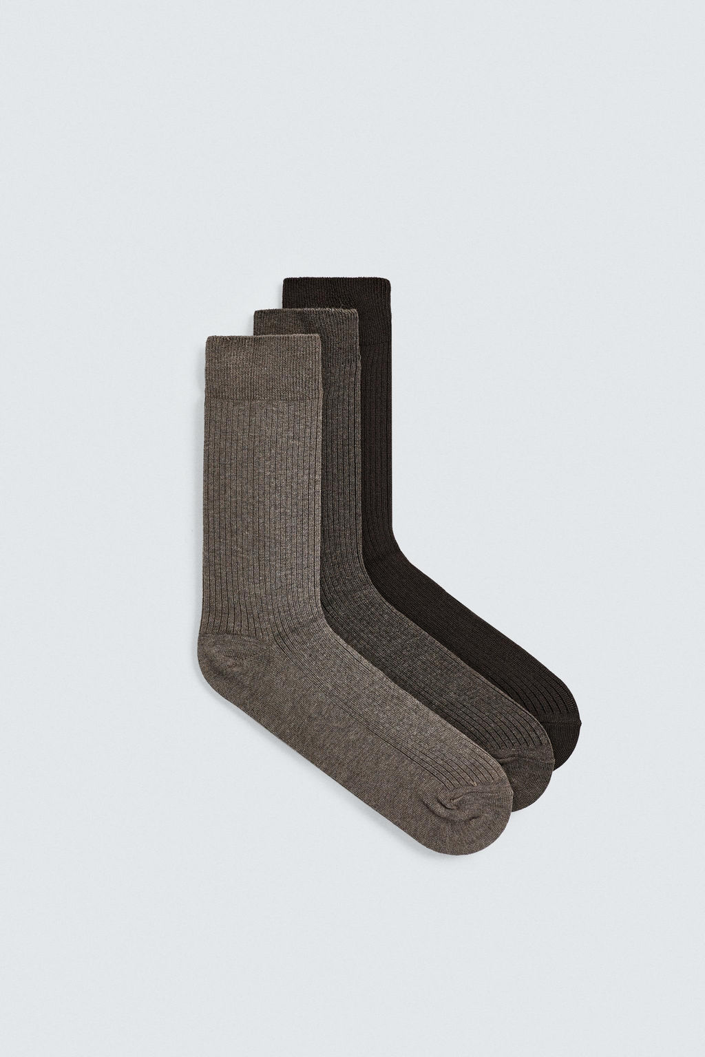 3-PACK OF MEDIUM WEIGHT RIB SOCKS - Zara фото 4